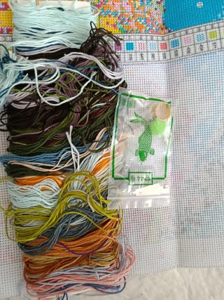 Kit Punto de Cruz Impreso, Nuevo.