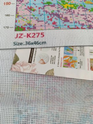 Kit Punto de Cruz Impreso, Nuevo.