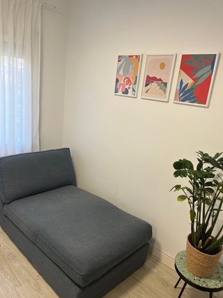 Chaise Longue IKEA KIVIK + Funda Gunnared Azul