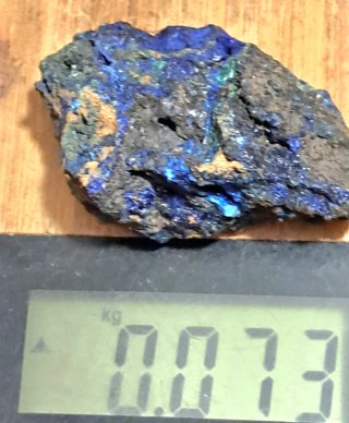 Campione minerale azzurrite malachite
