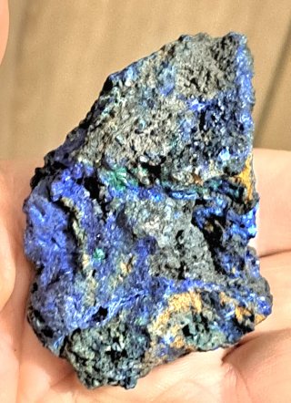 Campione minerale azzurrite malachite