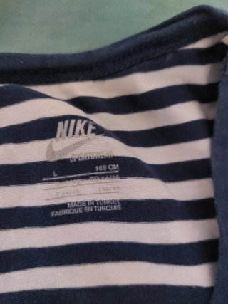 Camiseta Nike Olímpica Rayas Azul/Blanco