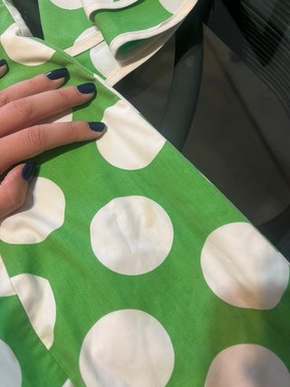 Traje de flamenca verde y blanco raquel