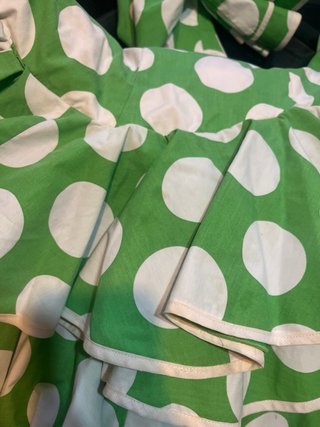 Traje de flamenca verde y blanco raquel