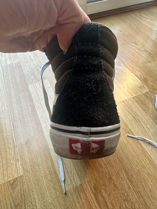 Zapatillas Vans Botín Mujer Negras/Blancas