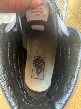 Zapatillas Vans Botín Mujer Negras/Blancas