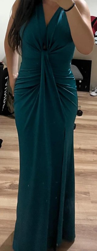 Vestido de fiesta turquesa