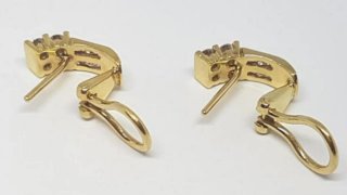Pendientes oro y diamantes