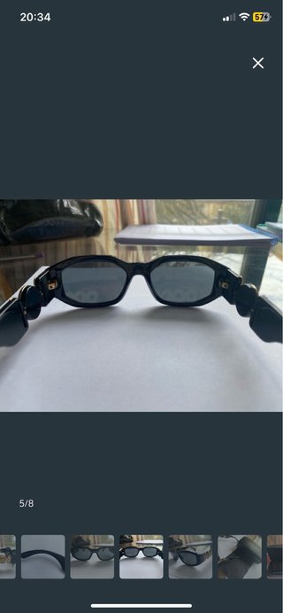 Gafas de Sol Versace Originales Negras y Doradas