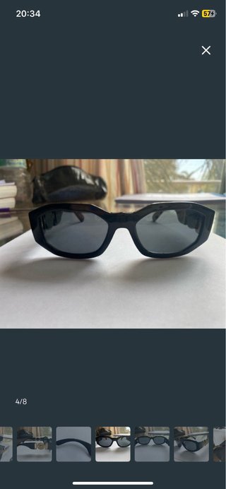 Gafas de Sol Versace Originales Negras y Doradas