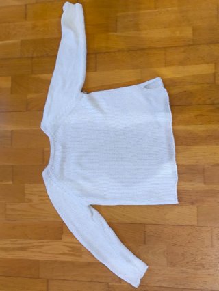 Jersey blanco manga larga