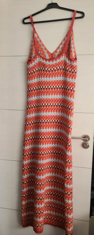 Vestido tejido multicolor