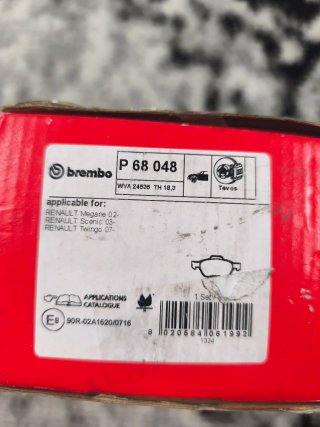 Pastillas de Freno Brembo P 68 048 Renault