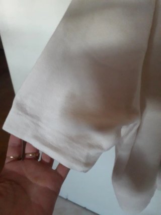 Jersey fino Mango manga corta beige L