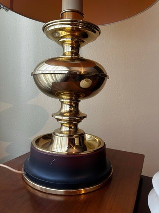 Lámpara de salón metal dorada