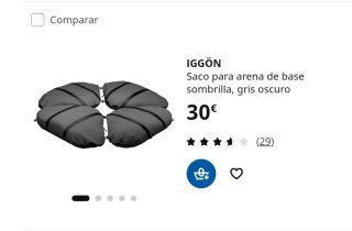 Sombrilla SEGLARÖ / IGGÖN Ikea