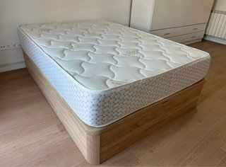Canapé abatible madera y tela