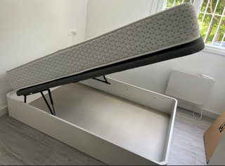 Canapé abatible madera y tela