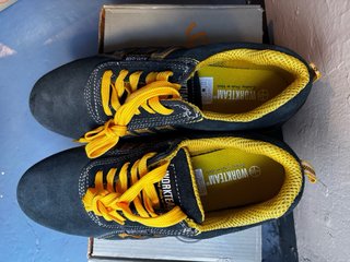 Zapato Workteam Puntera Hierro Negro/Amarillo