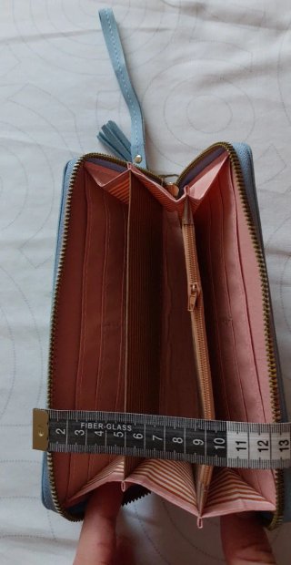 Cartera de mano azul