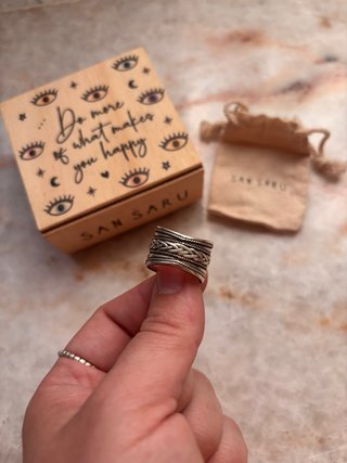 Anillo Plata San Saru Narsi