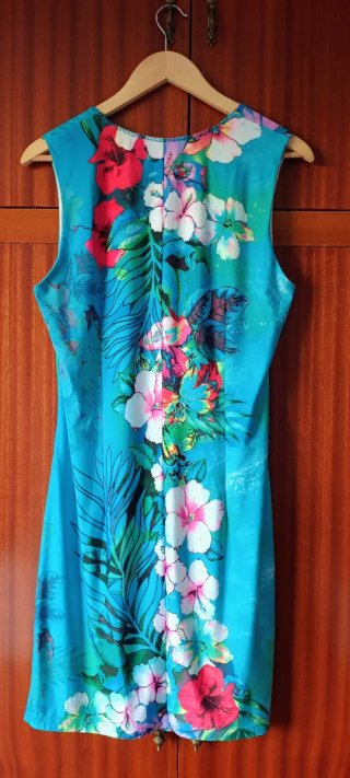 Vestido K-Design floral azul