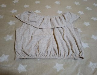 Camiseta sin mangas beige