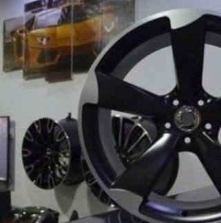 JUEGO DE 4 LLANTAS 18 ROTOR BLACK MAT... rmb789164