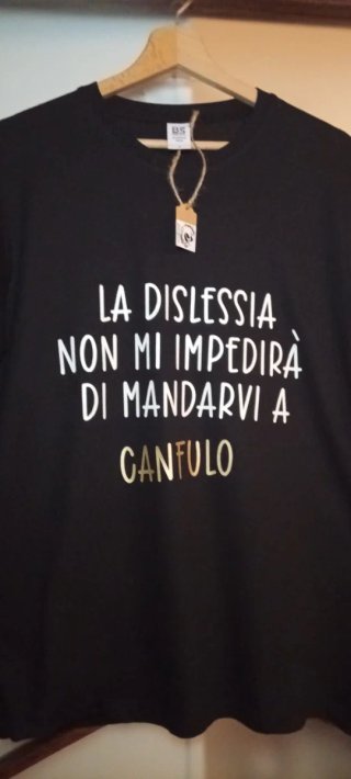 T-shirt con frase simpatica CANFULO