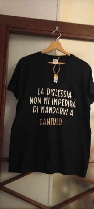 T-shirt con frase simpatica CANFULO