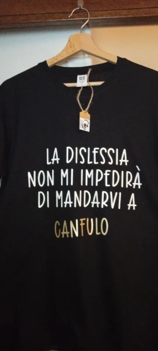 T-shirt con frase simpatica CANFULO