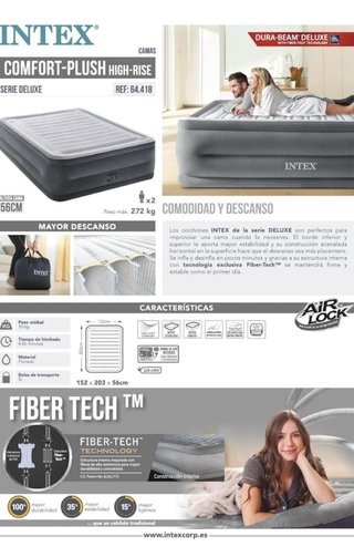 Colchón Hinchable Intex Queen 150x200 cm