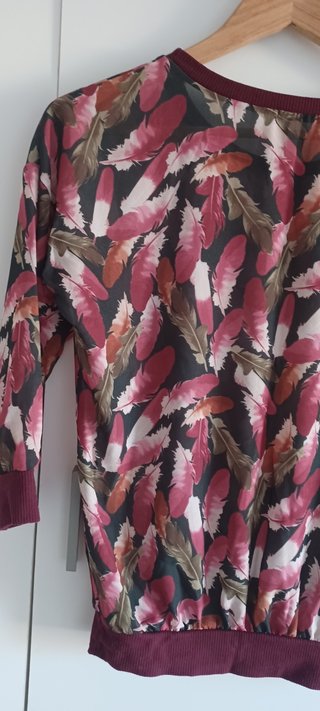 Camiseta Sense Talla M Estampado Plumas