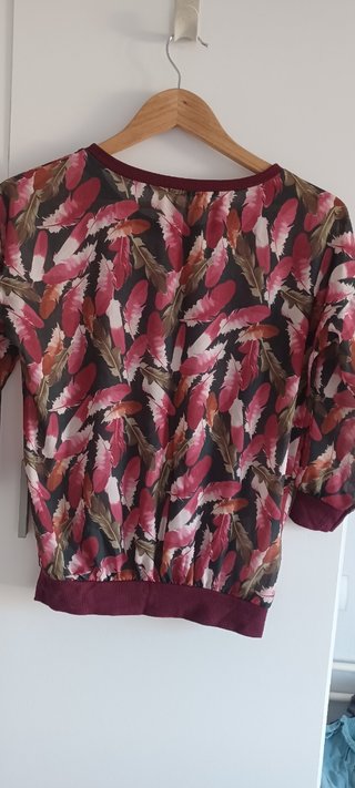 Camiseta Sense Talla M Estampado Plumas