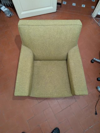 Sillón vintage verde oliva