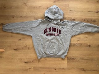 Sudadera Hundred Burger Gris