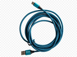 Cable Carga USB-A a USB-C Azul Trenzado