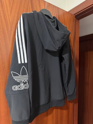 Chaqueta Adidas Hombre Negra con Capucha