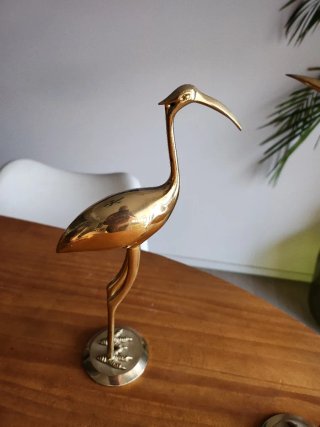 Garzas de Bronce Decorativas (2 Unidades)