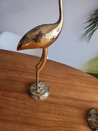 Garzas de Bronce Decorativas (2 Unidades)