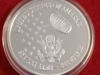 Moneda Conmemorativa Aterrizaje Lunar 2019