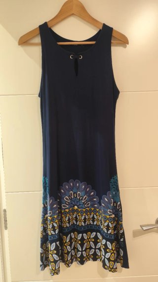 Vestido Desigual Azul Multicolor
