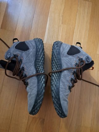 Botas Merrell Media Caña Gris Naranja