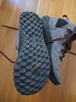Botas Merrell Media Caña Gris Naranja