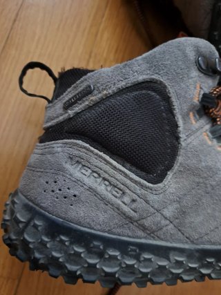 Botas Merrell Media Caña Gris Naranja