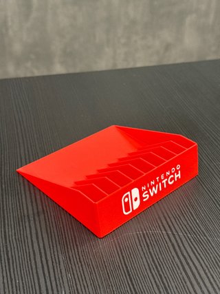 Organizador de juegos Nintendo Switch rojo
