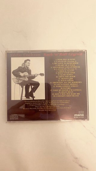 CD Eddie Cochran Rock and Roll Legend