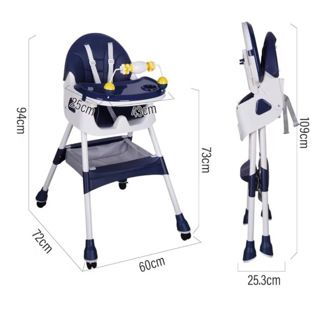 Trona bebé ajustable y portátil