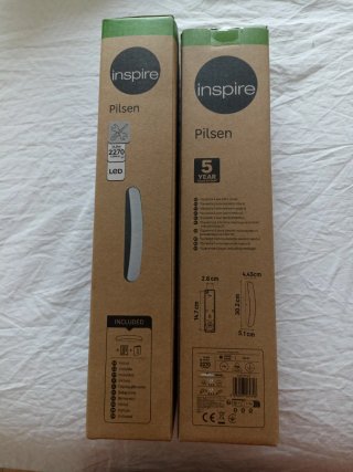 2 Apliques LED Exterior INSPIRE Blanco