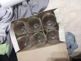 Juego de 6 copas de cristal